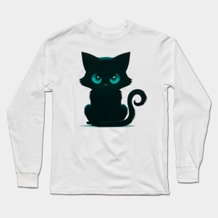 Tiffany Cat | Angry cartoon kitten | Chantilly breed Long Sleeve T-Shirt